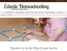 Tablet Screenshot of eclectic-homeschool.com
